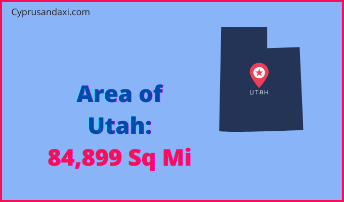 Area of Utah compared to Suriname