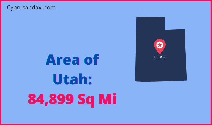 Area of Utah compared to Thailand