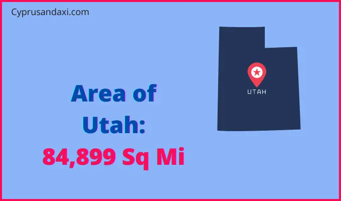 Area of Utah compared to the Philippines