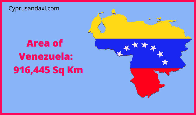 Area of Venezuela compared to Maryland