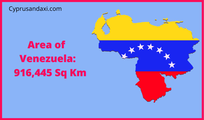 Area of Venezuela compared to Massachusetts