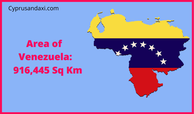 Area of Venezuela compared to North Carolina