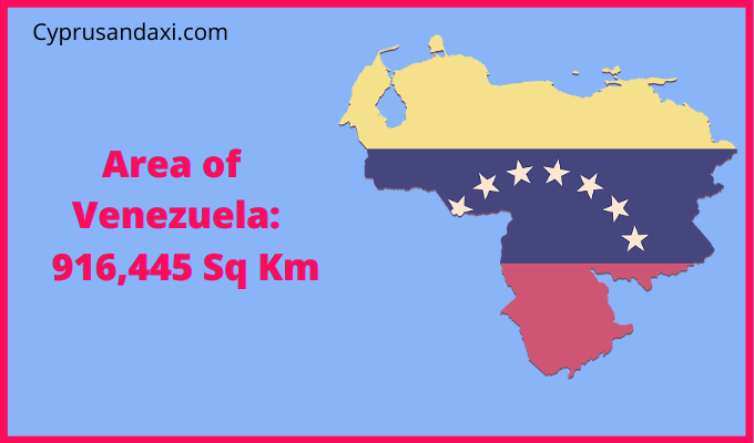 Area of Venezuela compared to Rhode Island