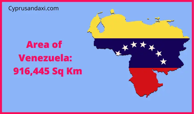 Area of Venezuela compared to South Carolina
