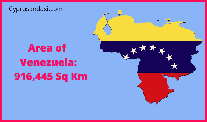 Area of Venezuela compared to South Dakota