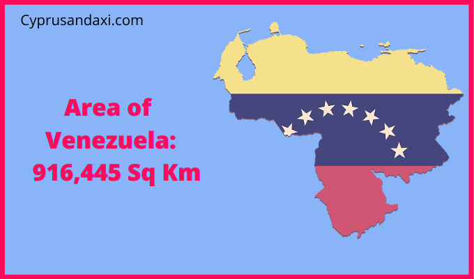 Area of Venezuela compared to Virginia