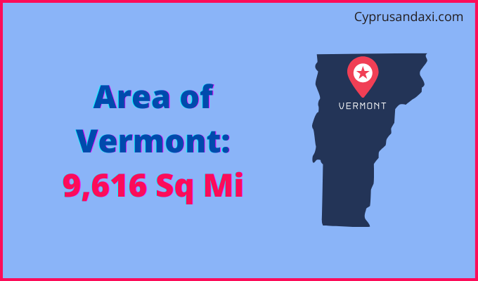 Area of Vermont compared to Afghanistan