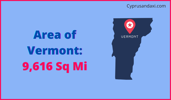 Area of Vermont compared to Congo