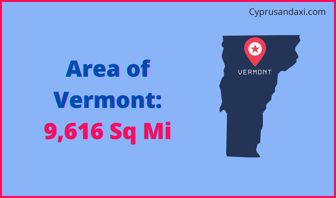 Area of Vermont compared to Costa Rica
