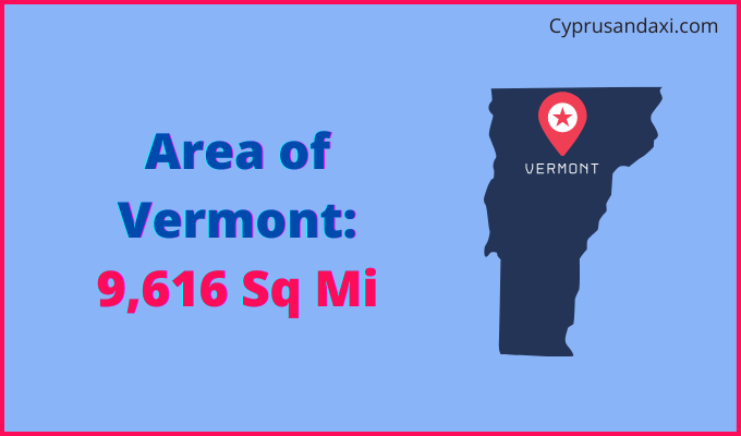 Area of Vermont compared to Germany