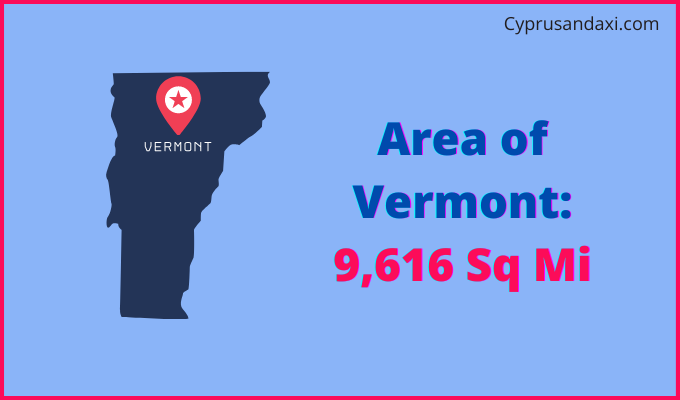 Area of Vermont compared to Iraq
