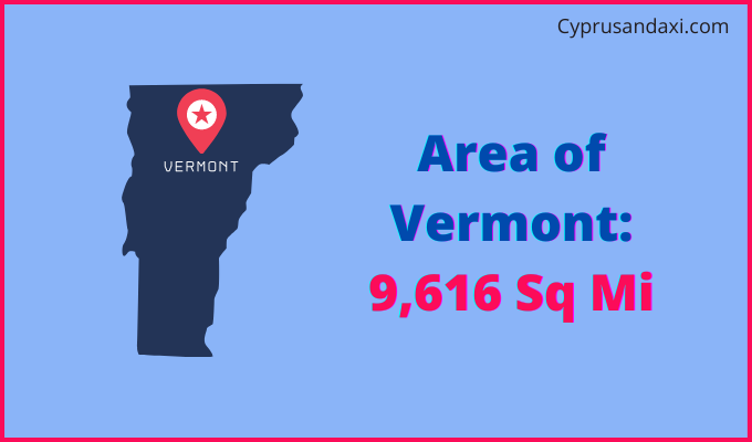 Area of Vermont compared to Jordan