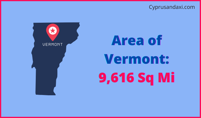 Area of Vermont compared to Monaco