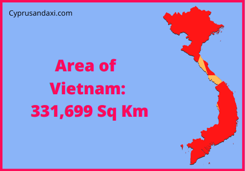 Area of Vietnam compared to Minnesota