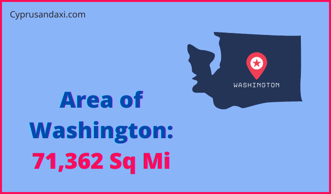 Area of Washington compared to Singapore