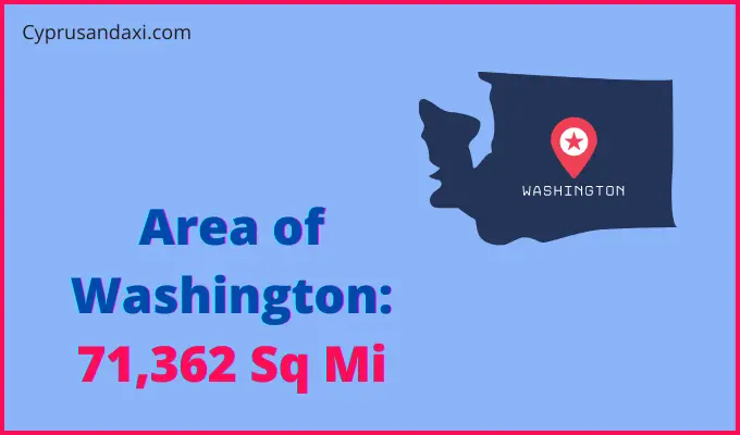 Area of Washington compared to Suriname