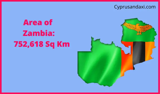Area of Zambia compared to Virginia