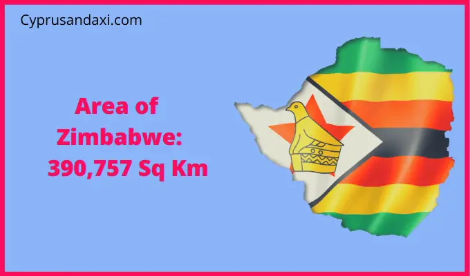 Area of Zimbabwe compared to New Jersey