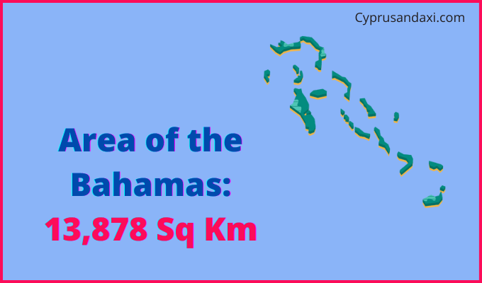 Area of the Bahamas compared to Missouri