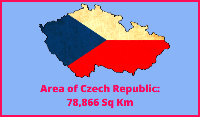 Area of the Czech Republic compared to Montana