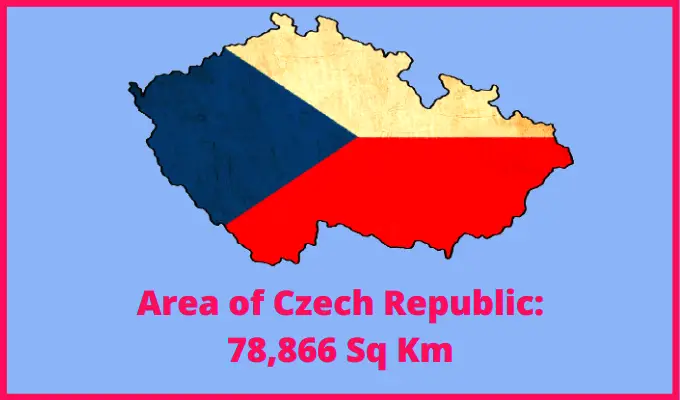 Area of the Czech Republic compared to Oklahoma