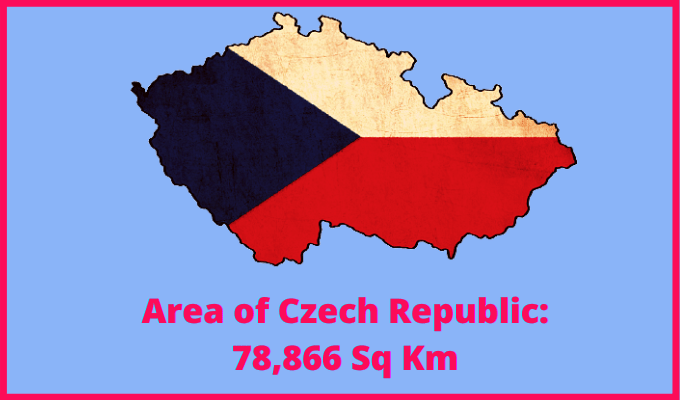 Area of the Czech Republic compared to Utah