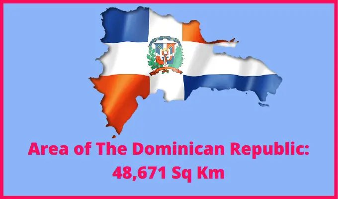 Area of the Dominican Republic compared to Oklahoma