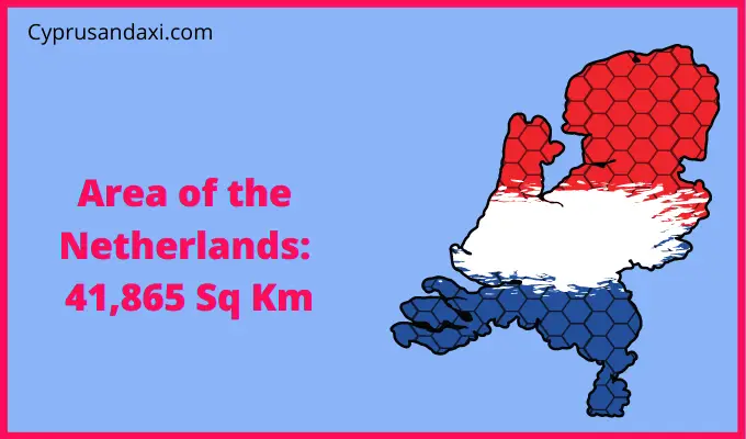 Area of the Netherlands compared to North Carolina