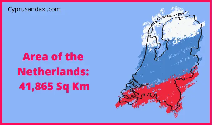 Area of the Netherlands compared to Utah