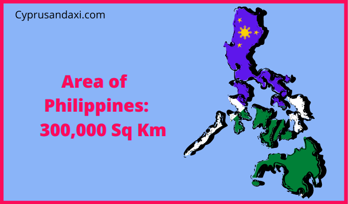Area of the Philippines compared to Minnesota