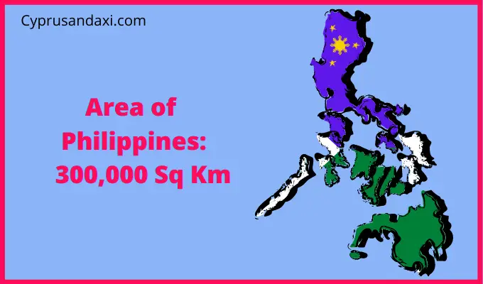 Area of the Philippines compared to Nebraska