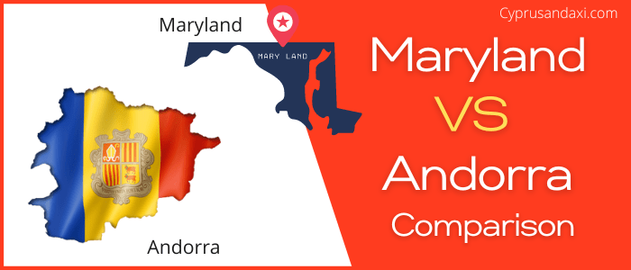 Is Maryland bigger than Andorra