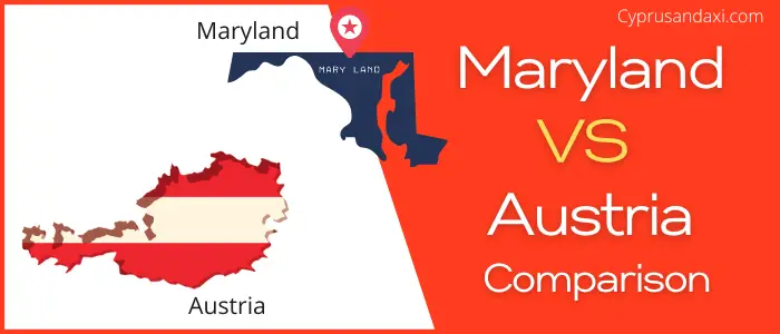 Is Maryland bigger than Austria