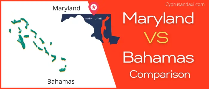 Is Maryland bigger than Bahamas