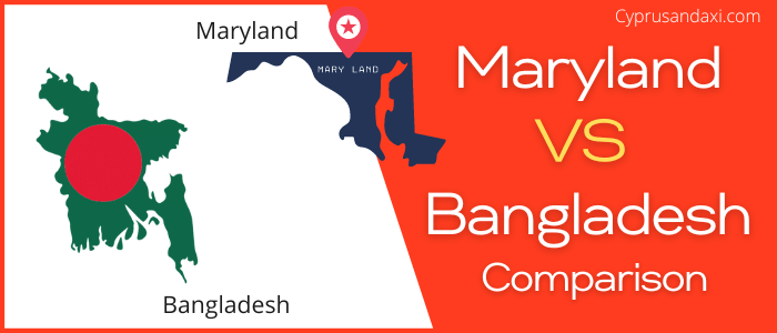 Is Maryland bigger than Bangladesh
