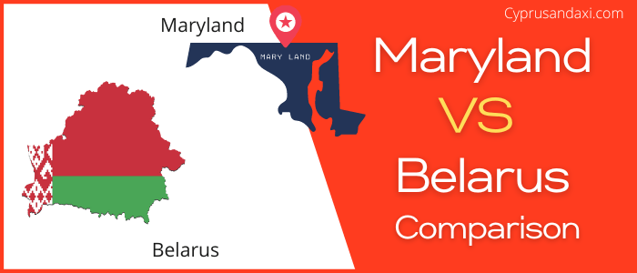 Is Maryland bigger than Belarus