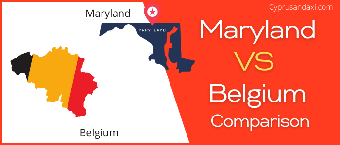 Is Maryland bigger than Belgium