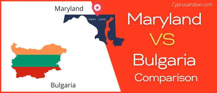 Is Maryland bigger than Bulgaria