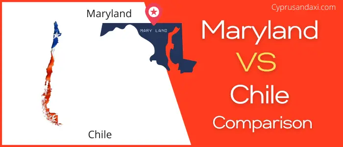 Is Maryland bigger than Chile