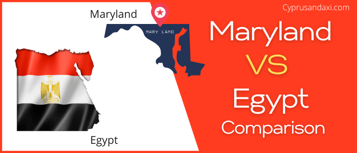 Is Maryland bigger than Egypt