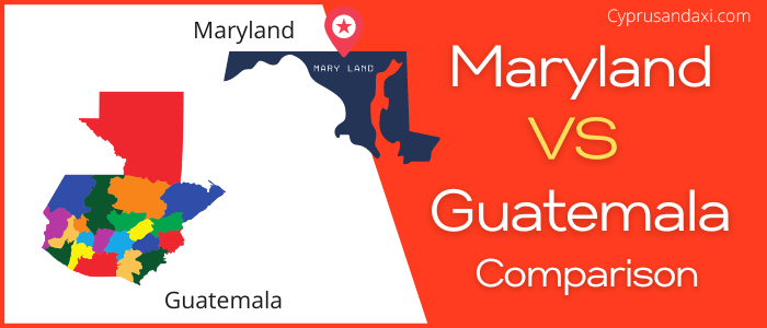 Is Maryland bigger than Guatemala