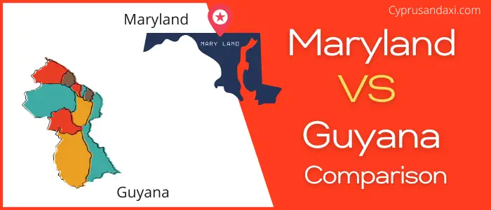 Is Maryland bigger than Guyana