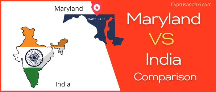 Is Maryland bigger than India