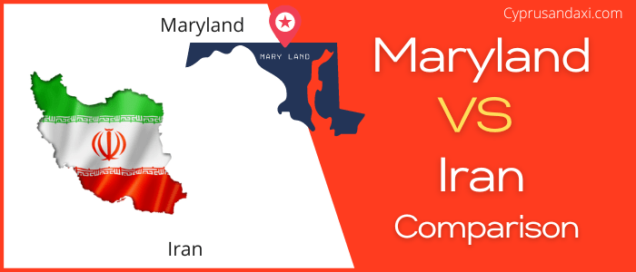Is Maryland bigger than Iran