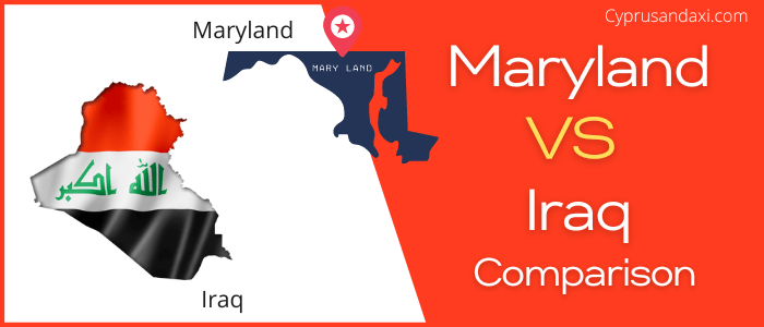 Is Maryland bigger than Iraq