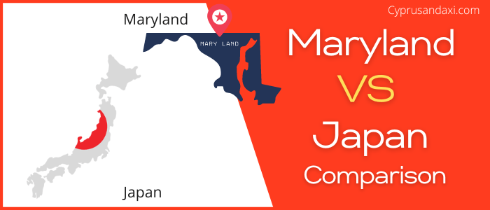 Is Maryland bigger than Japan