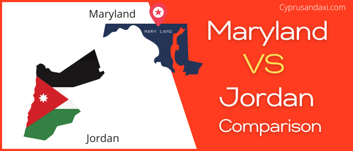 Is Maryland bigger than Jordan