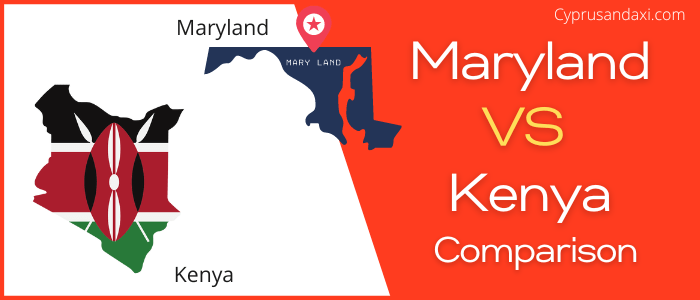 Is Maryland bigger than Kenya