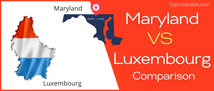 Is Maryland bigger than Luxembourg