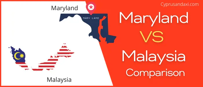 Is Maryland bigger than Malaysia